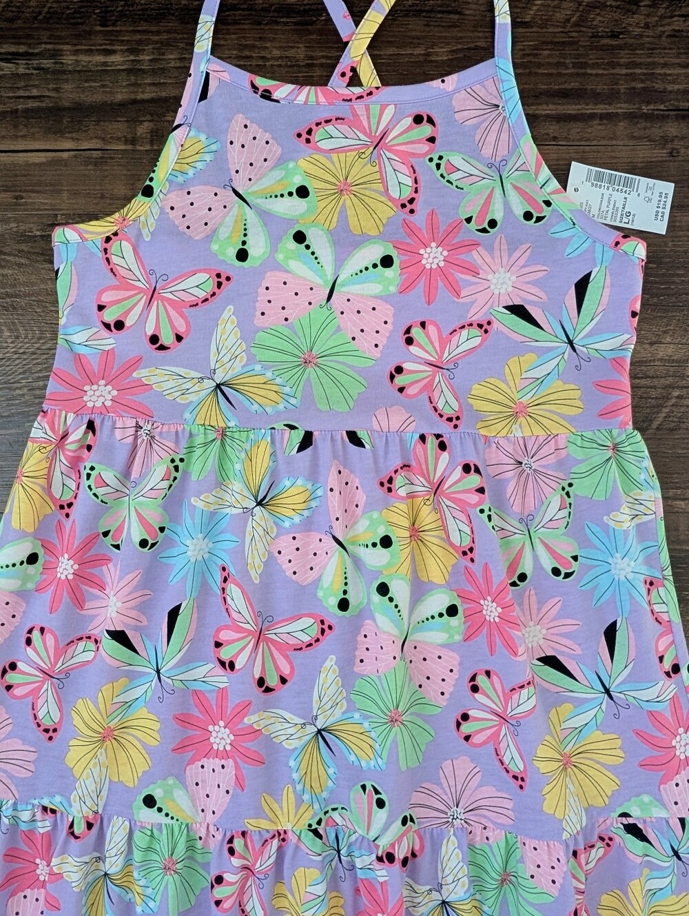 NWT Children's Place Purple Butterfly Dress